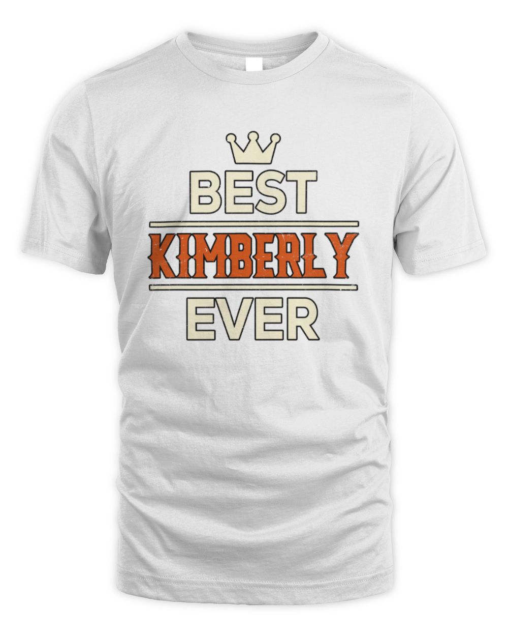 Best Your Name With Crown Shirt KIMBERLY M1-59 / Unisex Standard T-Shirt / white