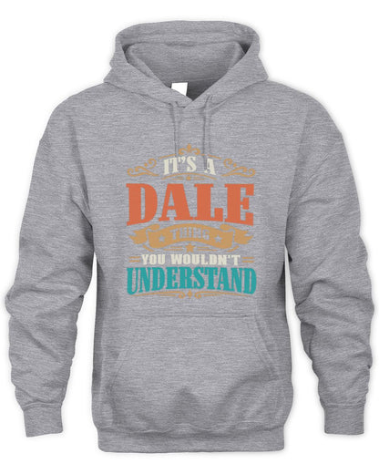 It’s a Name Thing Personalized Retro T-Shirt DALE M1-47 / Unisex Hoodie / sport grey