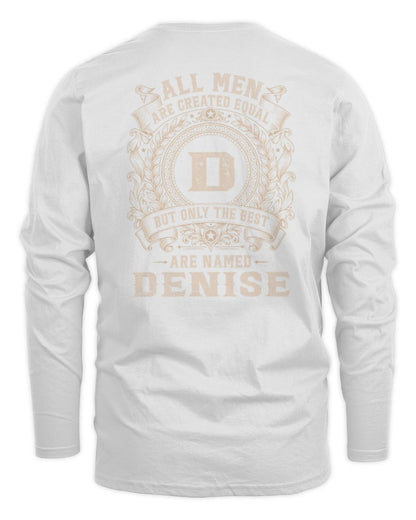 All Men Are Created Equal Cool Logo Shirt DENISE M1-60 / Men's Long Sleeved T-Shirt / white