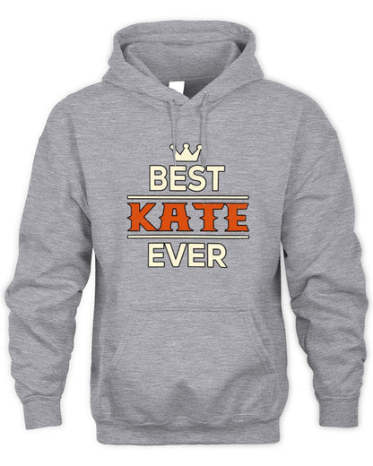 Best Your Name With Crown Shirt KATE M1-59 / Unisex Hoodie / sport grey