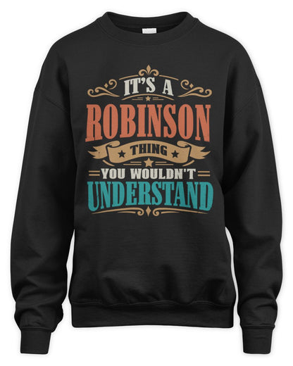 It’s a Name Thing Personalized Retro T-Shirt ROBINSON M1-47 / Unisex Sweatshirt / black