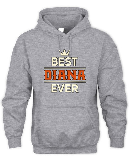 Best Your Name With Crown Shirt DIANA M1-59 / Unisex Hoodie / sport grey