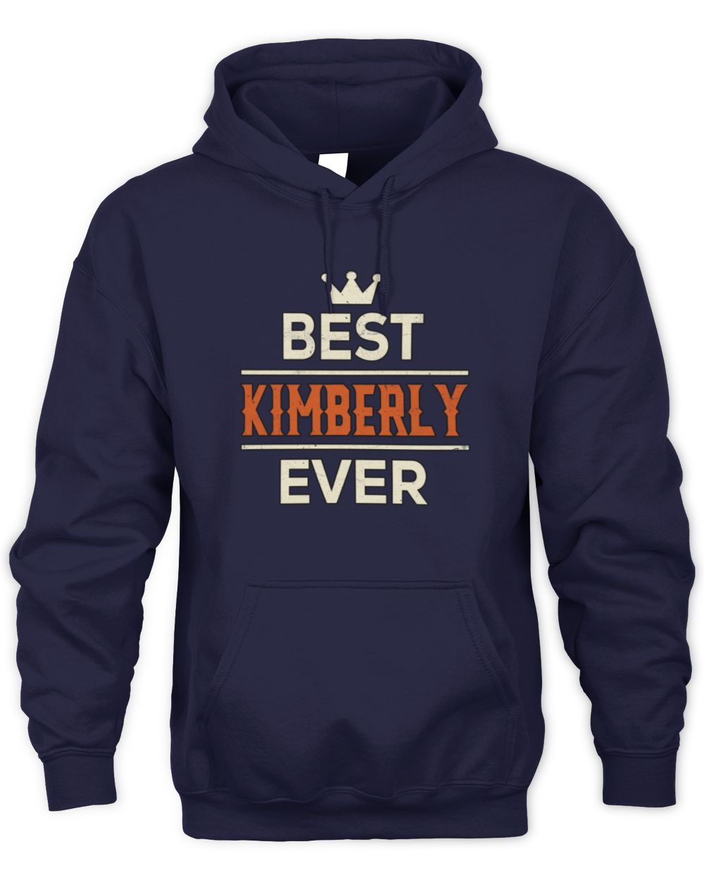 Best Your Name With Crown Shirt KIMBERLY M1-59 / Unisex Hoodie / navy