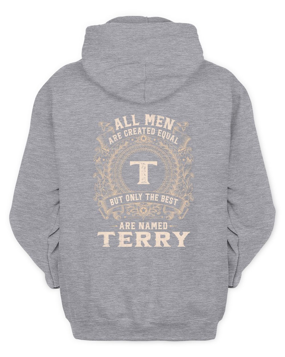 All Men Are Created Equal Cool Logo Shirt TERRY M1-60 / Unisex Hoodie / sport grey