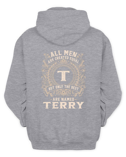 All Men Are Created Equal Cool Logo Shirt TERRY M1-60 / Unisex Hoodie / sport grey