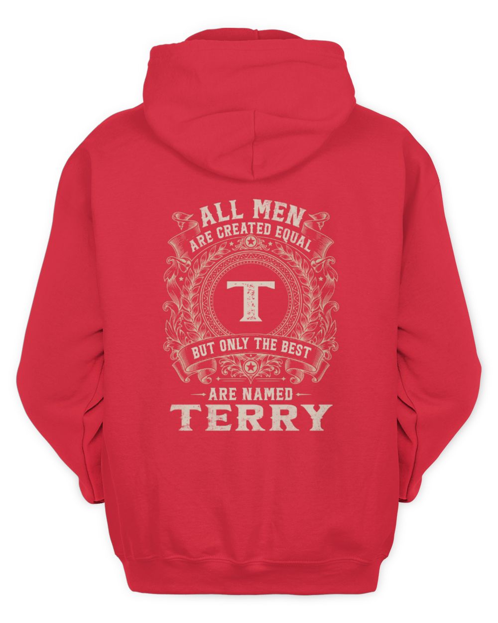 All Men Are Created Equal Cool Logo Shirt TERRY M1-60 / Unisex Hoodie / red
