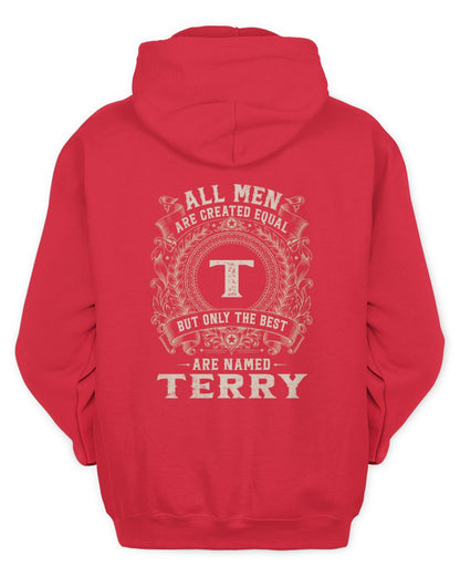 All Men Are Created Equal Cool Logo Shirt TERRY M1-60 / Unisex Hoodie / red