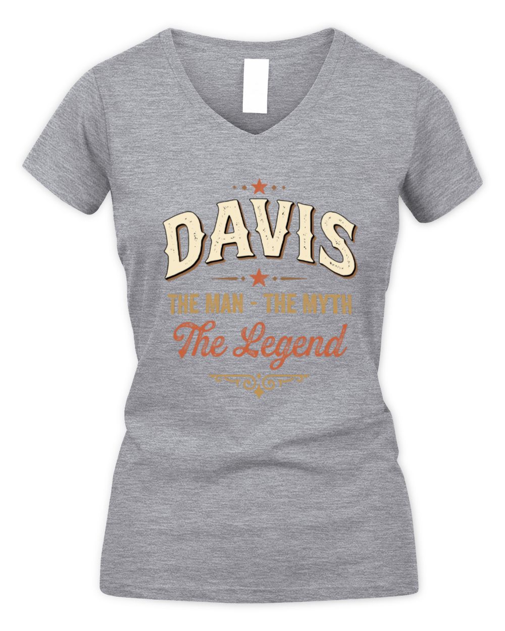 I'm Name I'm Not Rude I Just Have The Balls Funny T-Shirt DAVIS M1-77 / Women's V-Neck T-Shirt / sport grey
