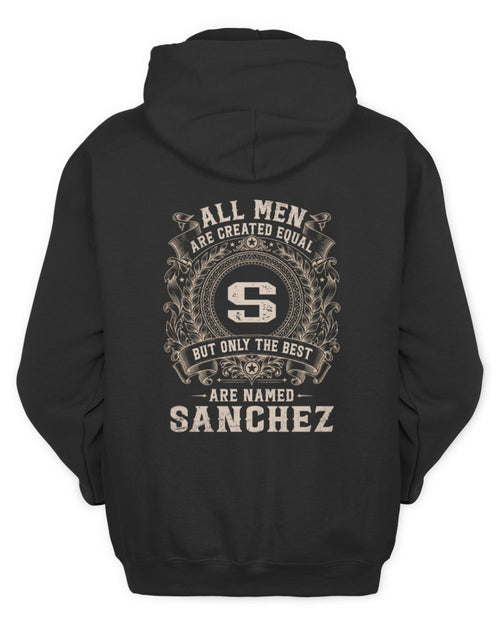 All Men Are Created Equal Cool Logo Shirt SANCHEZ M1-60 / Unisex Hoodie / black