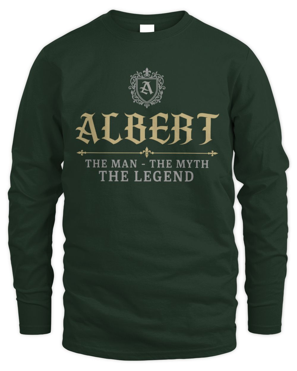The Man The Myth The Legend Western Shirt ALBERT M1-78 / Men's Long Sleeved T-Shirt / forest green