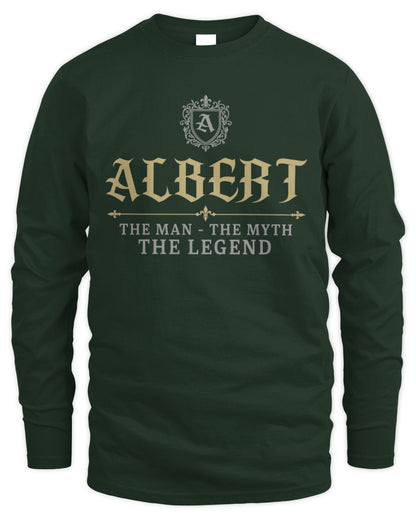 The Man The Myth The Legend Western Shirt ALBERT M1-78 / Men's Long Sleeved T-Shirt / forest green