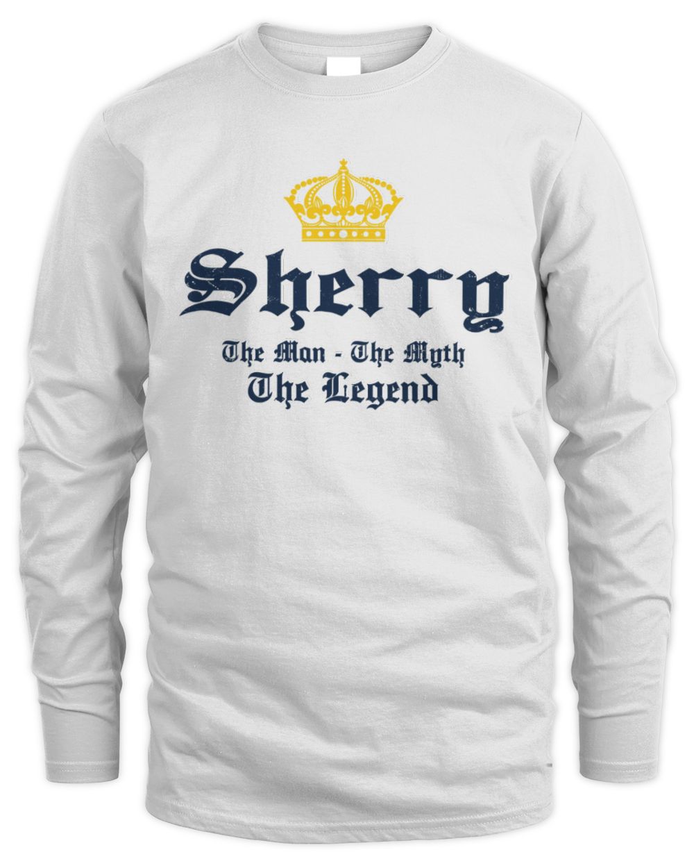The Man The Myth The Legend Corona Beer T-Shirt SHERRY M1-S83 / Men's Long Sleeved T-Shirt / white