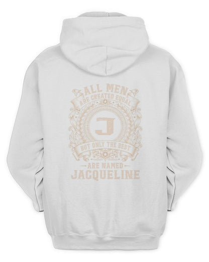 All Men Are Created Equal Cool Logo Shirt JACQUELINE M1-60 / Unisex Hoodie / white