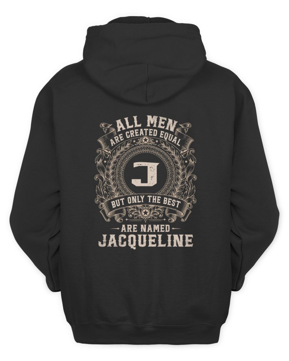 All Men Are Created Equal Cool Logo Shirt JACQUELINE M1-60 / Unisex Hoodie / black