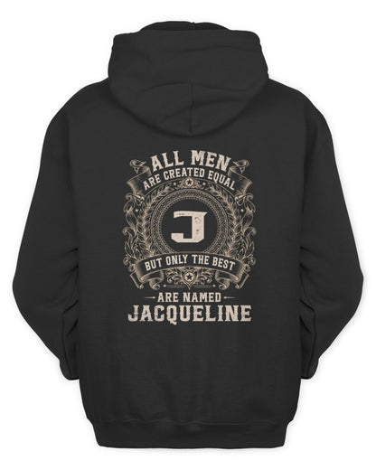 All Men Are Created Equal Cool Logo Shirt JACQUELINE M1-60 / Unisex Hoodie / black