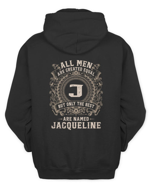 All Men Are Created Equal Cool Logo Shirt JACQUELINE M1-60 / Unisex Hoodie / black