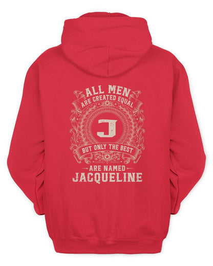 All Men Are Created Equal Cool Logo Shirt JACQUELINE M1-60 / Unisex Hoodie / red