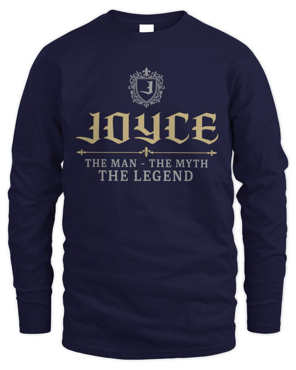 The Man The Myth The Legend Western Shirt JOYCE M1-78 / Men's Long Sleeved T-Shirt / navy