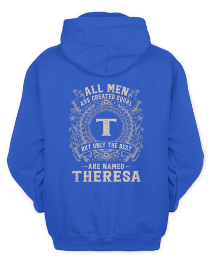 All Men Are Created Equal Cool Logo Shirt THERESA M1-60 / Unisex Hoodie / royal