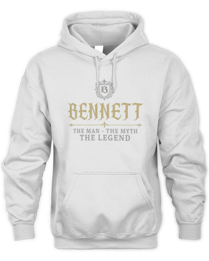 The Man The Myth The Legend Western Shirt BENNETT M1-78 / Unisex Hoodie / white