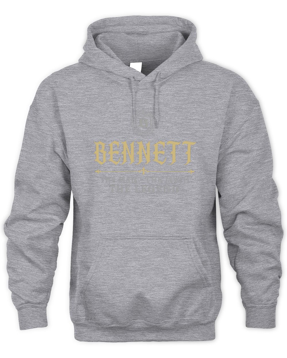 The Man The Myth The Legend Western Shirt BENNETT M1-78 / Unisex Hoodie / sport grey