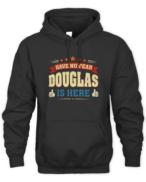 Have No Fear Your Name Is Here Cool Graphic T-Shirt DOUGLAS M1-71 / Unisex Hoodie / black