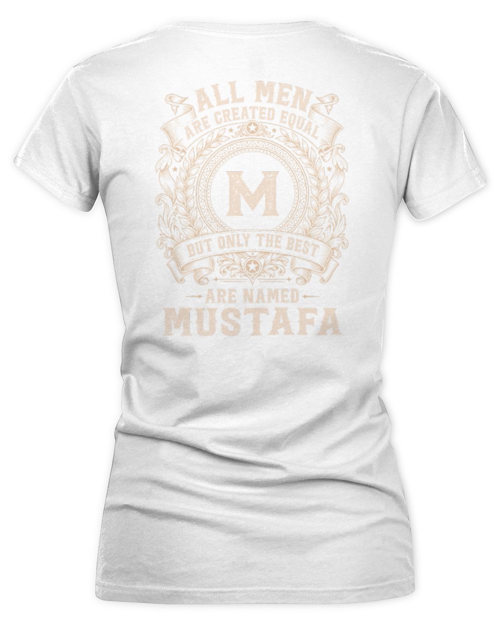 All Men Are Created Equal Cool Logo Shirt MUSTAFA M1-60 / Women's V-Neck T-Shirt / white