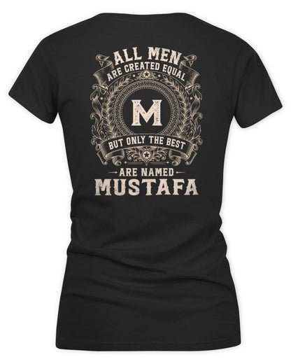 All Men Are Created Equal Cool Logo Shirt MUSTAFA M1-60 / Women's V-Neck T-Shirt / black