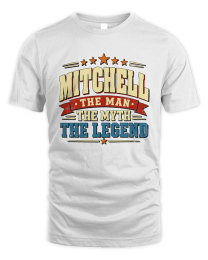 The Man The Myth The Legend Ribbon Vintage T-Shirt MITCHELL M1-56 / Unisex Standard T-Shirt / white