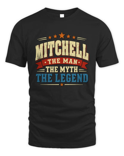The Man The Myth The Legend Ribbon Vintage T-Shirt MITCHELL M1-56 / Unisex Standard T-Shirt / black