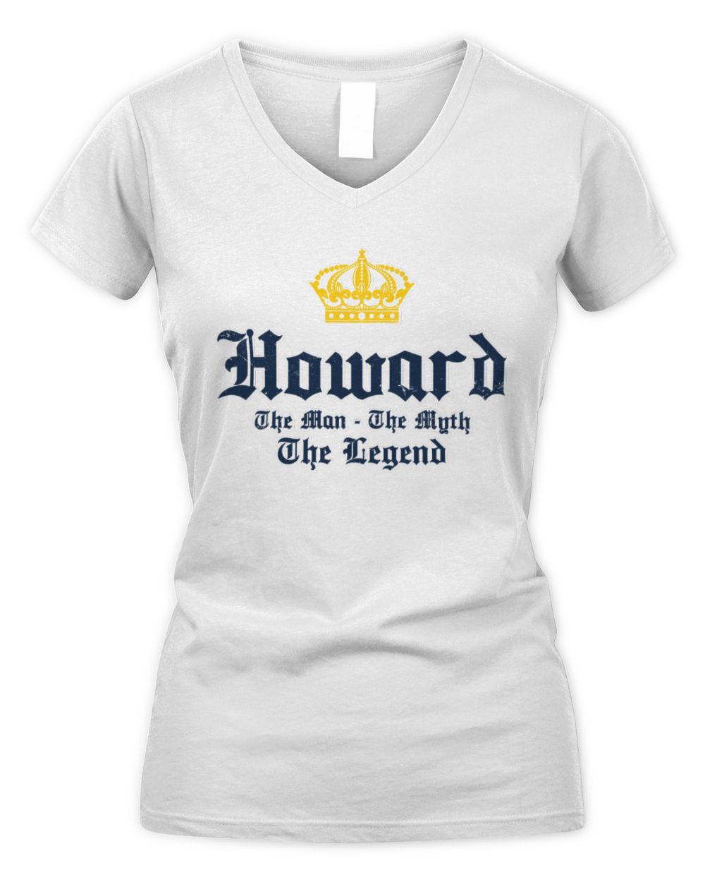 The Man The Myth The Legend Corona Beer T-Shirt HOWARD M1-S83 / Women's V-Neck T-Shirt / white