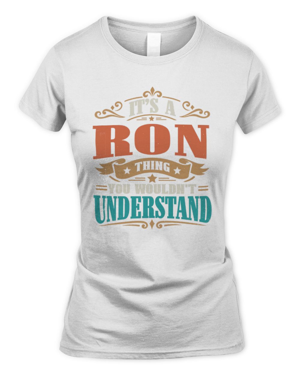 It’s a Name Thing Personalized Retro T-Shirt RON M1-47 / Women's Standard T-Shirt / white