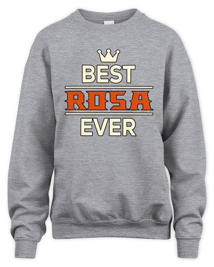 Best Your Name With Crown Shirt ROSA M1-59 / Unisex Sweatshirt / sport grey