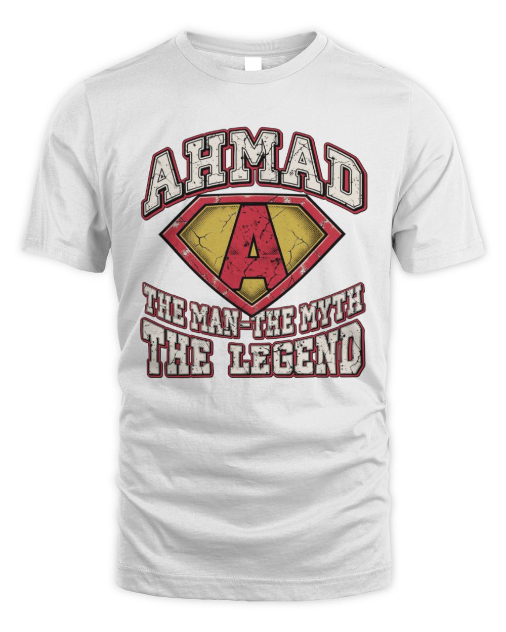 The Man The Myth The Legend Superman Graphic T-Shirt AHMAD M1-74 / Unisex Standard T-Shirt / white