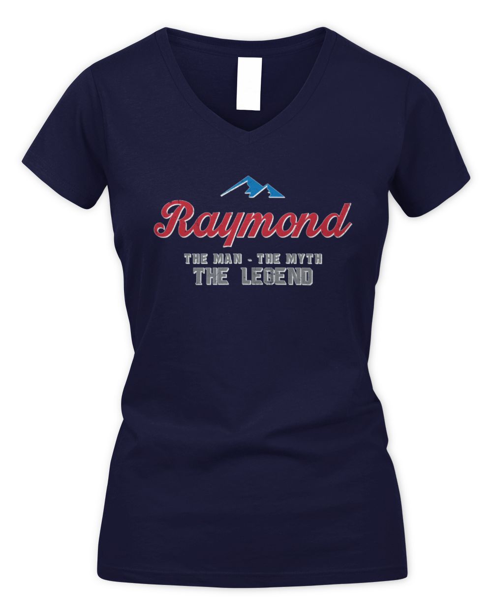 The Man The Myth The Legend Coors Light Beer T-Shirt RAYMOND M1-S84 / Women's V-Neck T-Shirt / navy