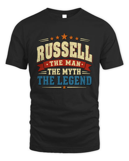 The Man The Myth The Legend Ribbon Vintage T-Shirt RUSSELL M1-56 / Unisex Standard T-Shirt / black