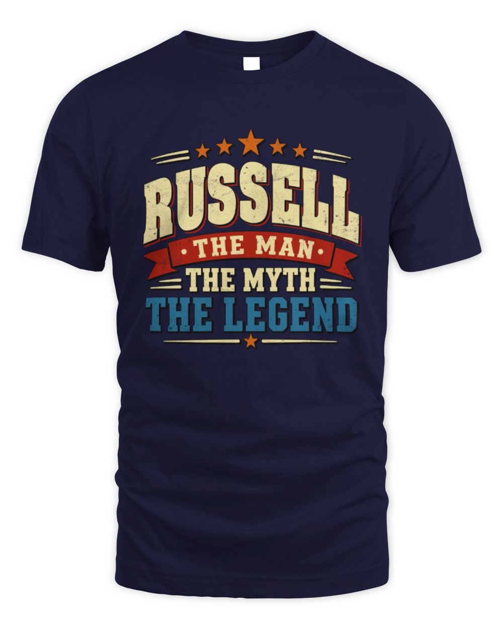 The Man The Myth The Legend Ribbon Vintage T-Shirt RUSSELL M1-56 / Unisex Standard T-Shirt / navy