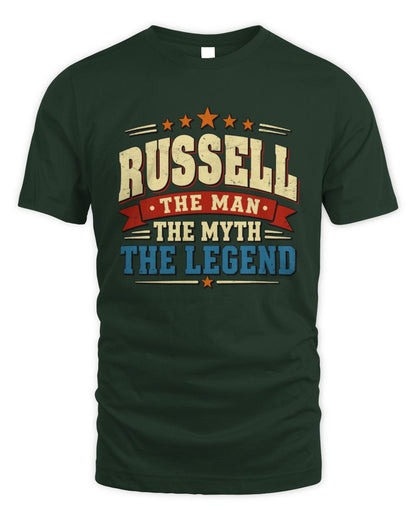 The Man The Myth The Legend Ribbon Vintage T-Shirt RUSSELL M1-56 / Unisex Standard T-Shirt / forest green