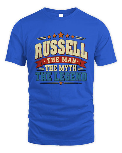 The Man The Myth The Legend Ribbon Vintage T-Shirt RUSSELL M1-56 / Unisex Standard T-Shirt / royal