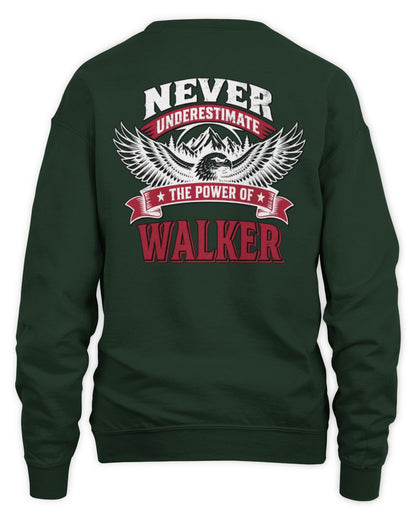 Never Underestimate Your Name Eagle Mountain Shirt WALKER M1-61 / Unisex Sweatshirt / forest green