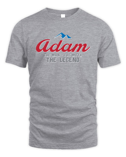 The Man The Myth The Legend Coors Light Beer T-Shirt ADAM M1-S84 / Unisex Standard T-Shirt / sport grey
