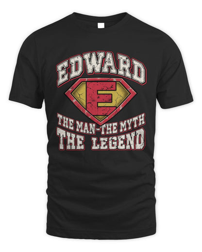 The Man The Myth The Legend Superman Graphic T-Shirt EDWARD M1-74 / Unisex Standard T-Shirt / black