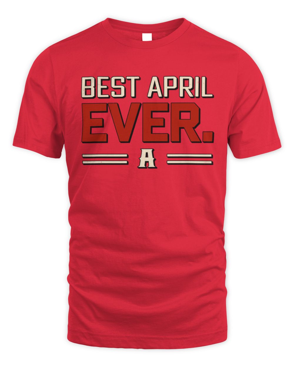 Best Your Name Ever Cool Shirt APRIL M1-58 / Unisex Standard T-Shirt / red