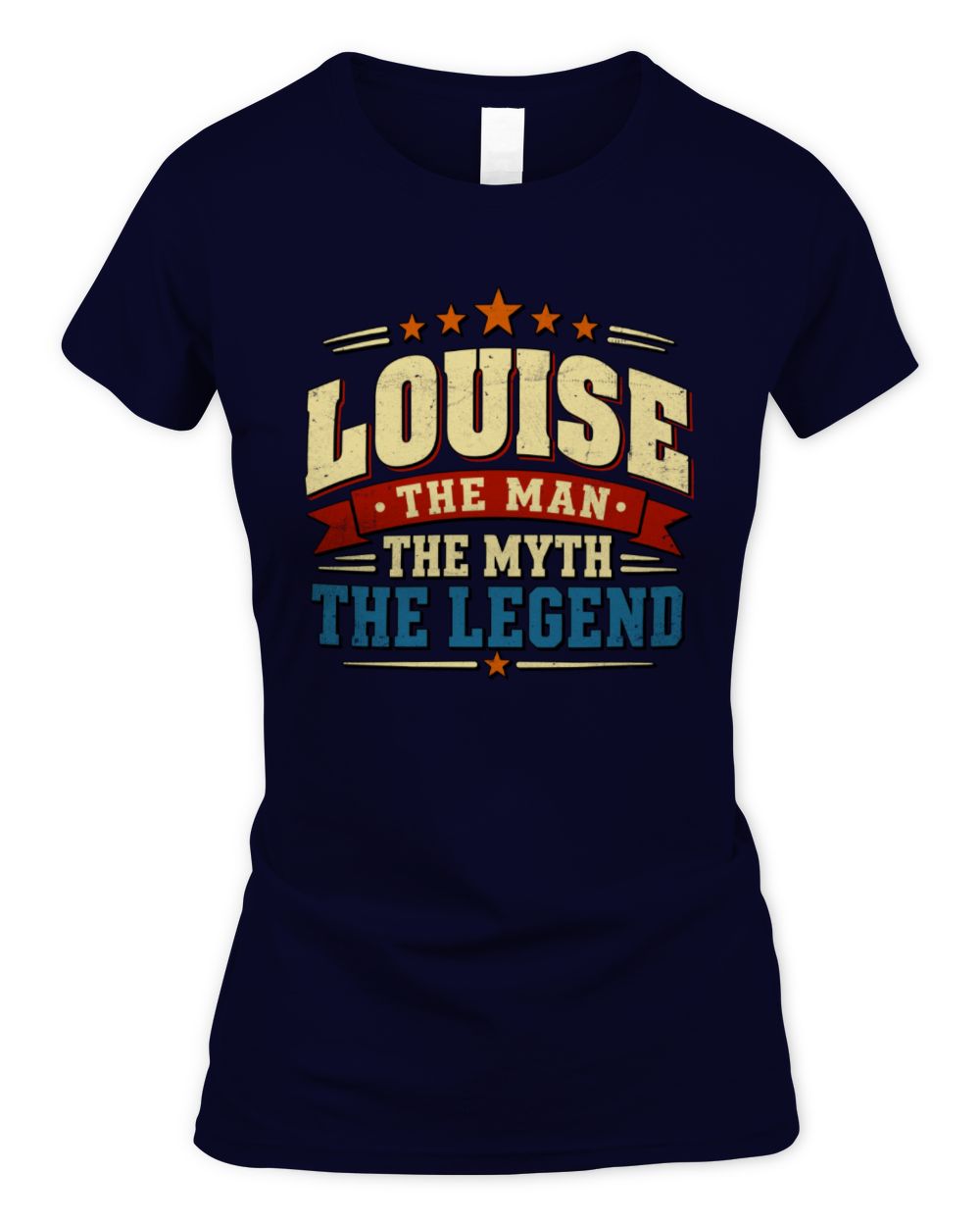 The Man The Myth The Legend Ribbon Vintage T-Shirt LOUISE M1-56 / Women's Standard T-Shirt / navy