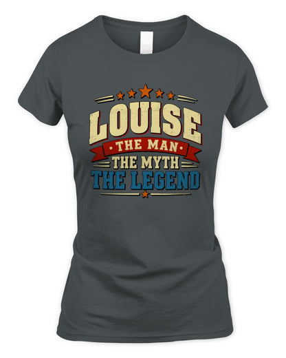 The Man The Myth The Legend Ribbon Vintage T-Shirt LOUISE M1-56 / Women's Standard T-Shirt / charcoal