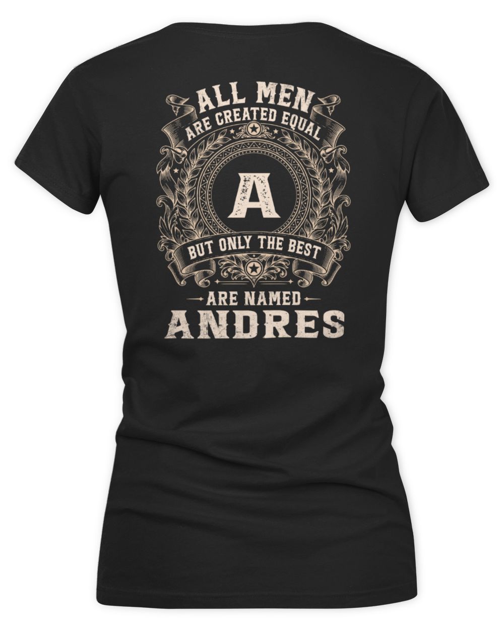 All Men Are Created Equal Cool Logo Shirt ANDRES M1-60 / Women's V-Neck T-Shirt / black