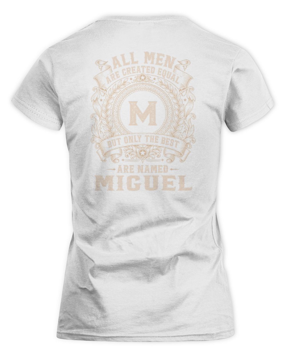 All Men Are Created Equal Cool Logo Shirt MIGUEL M1-60 / Women's Standard T-Shirt / white