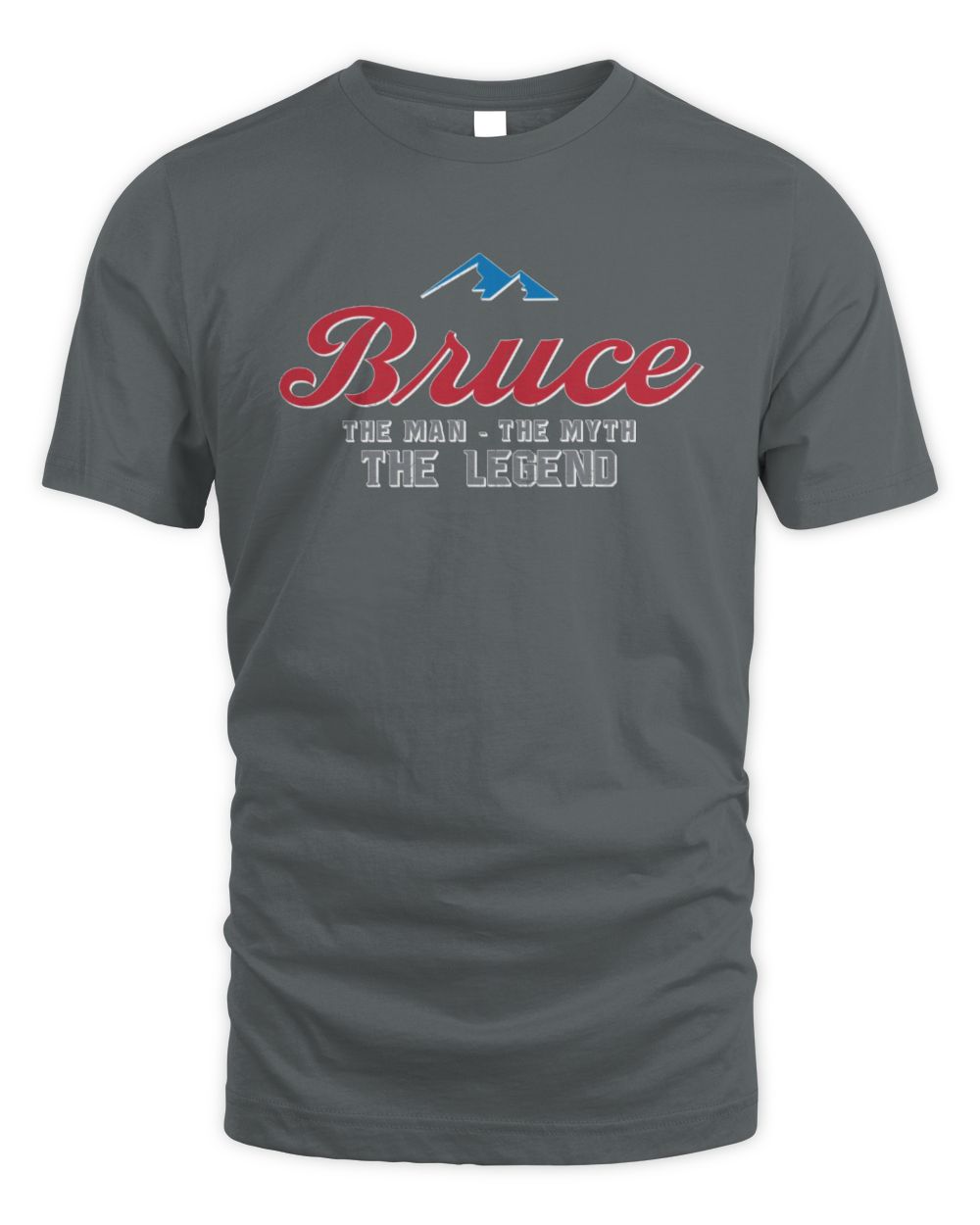 The Man The Myth The Legend Coors Light Beer T-Shirt BRUCE M1-S84 / Unisex Standard T-Shirt / charcoal