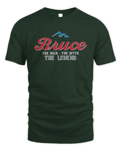 The Man The Myth The Legend Coors Light Beer T-Shirt BRUCE M1-S84 / Unisex Standard T-Shirt / forest green