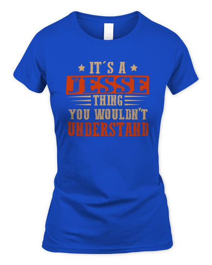 It's a Name Thing Personalized Funny Shirt JESSE M1-51 / Women's Standard T-Shirt / royal